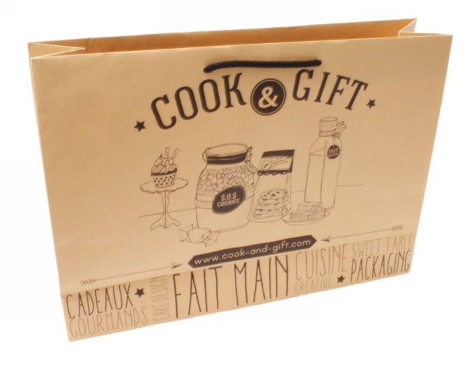 Kraft Tassen Bedrukken Met Logo 120GRAM & Koord 37x9x24cm