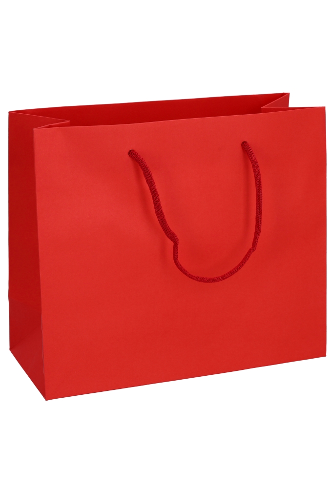 Luxe Papierentas Mat Luzon Rood & Koord 28x12x24cm 10stuks