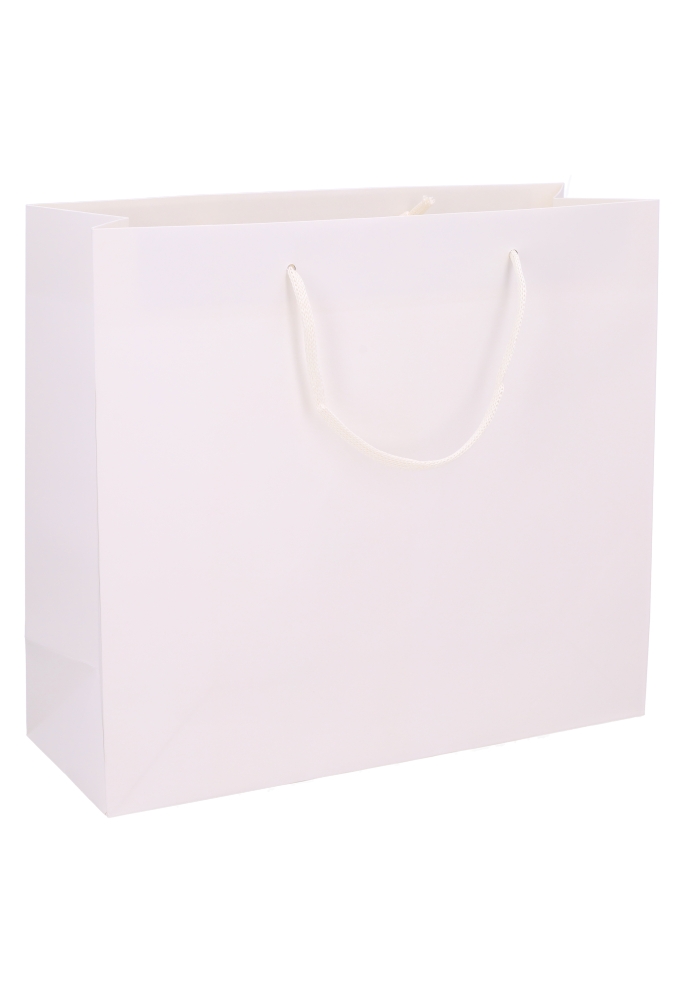 Luxe Papierentas Mat Luzon Wit & Koord 36x13x32cm 10stuks