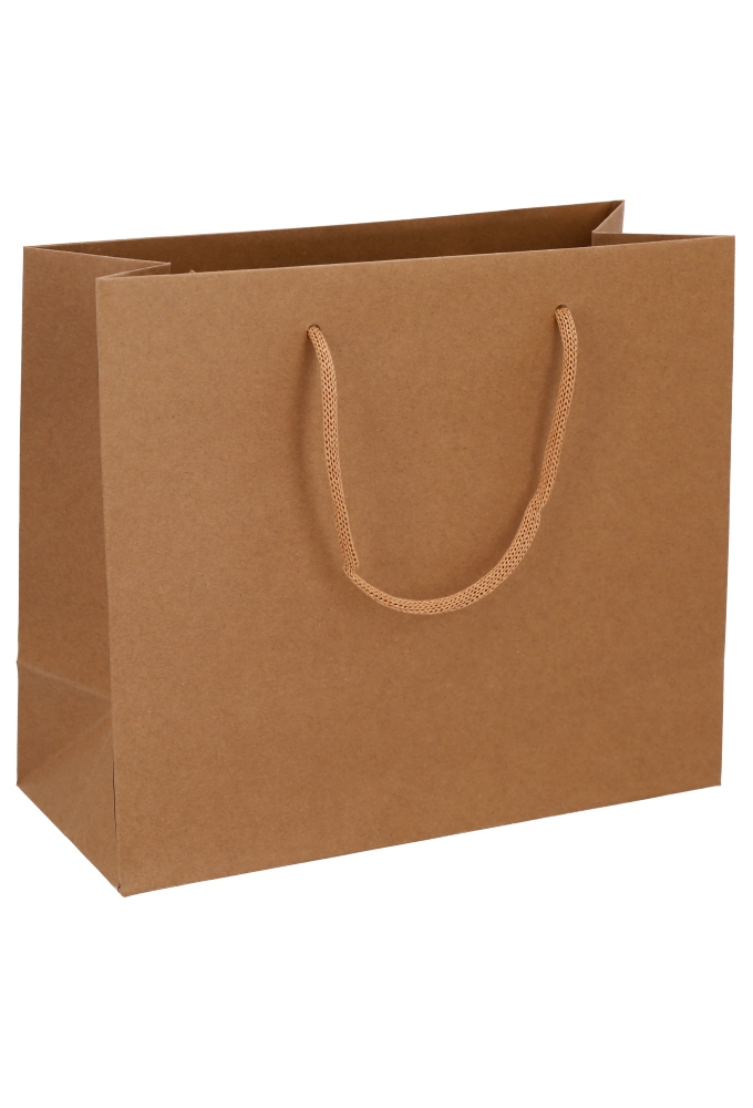 Luxe Papierentas Mat Luzon Kraft & Koord 28x12x24cm 10stuks