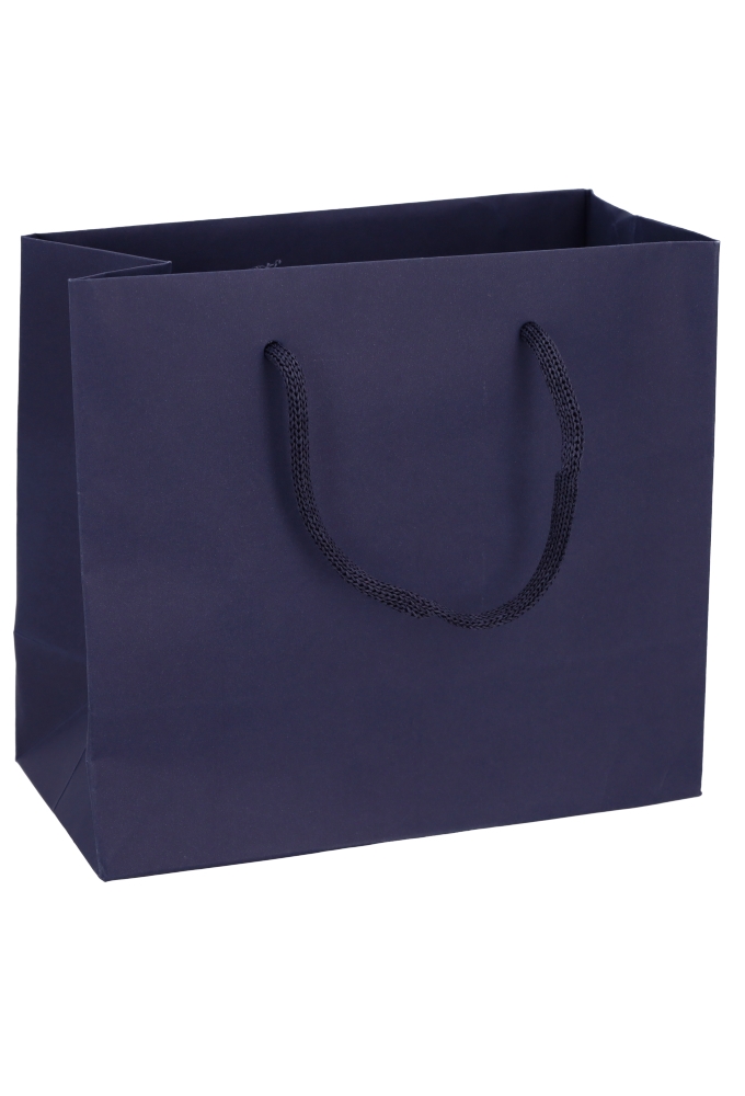 Luxe Papierentas Mat Luzon Blauw & Koord 20x10x18cm 10stuks