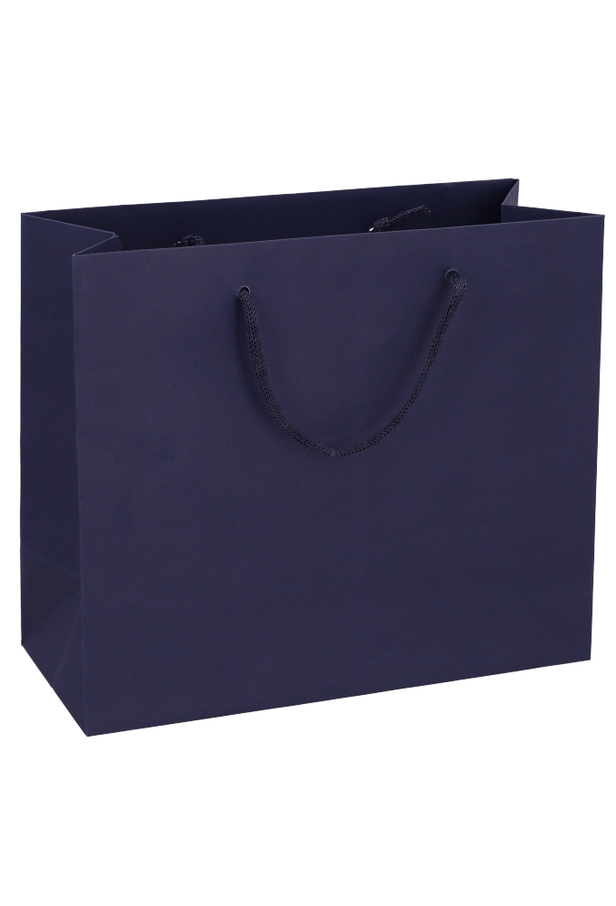 Luxe Papierentas Mat Luzon Blauw & Koord 28x12x24cm 10stuks