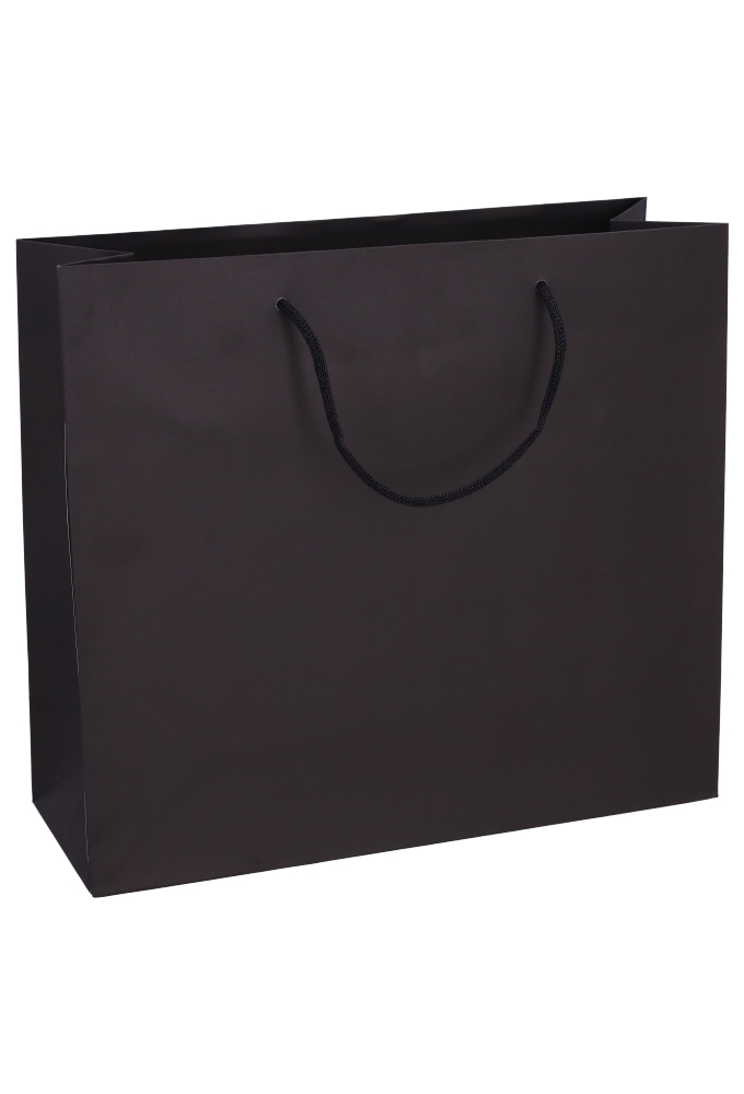 Luxe Papierentas Mat Luzon Zwart & Koord 36x13x32cm 10stuks