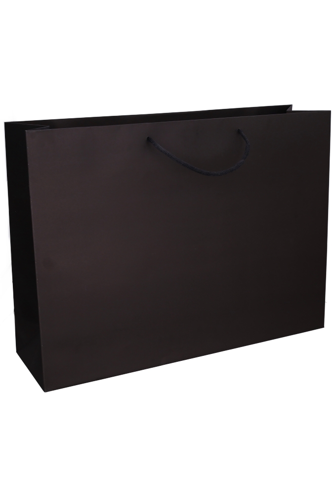 Luxe Papierentas Mat Luzon Zwart & Koord 60x17x44cm 10stuks