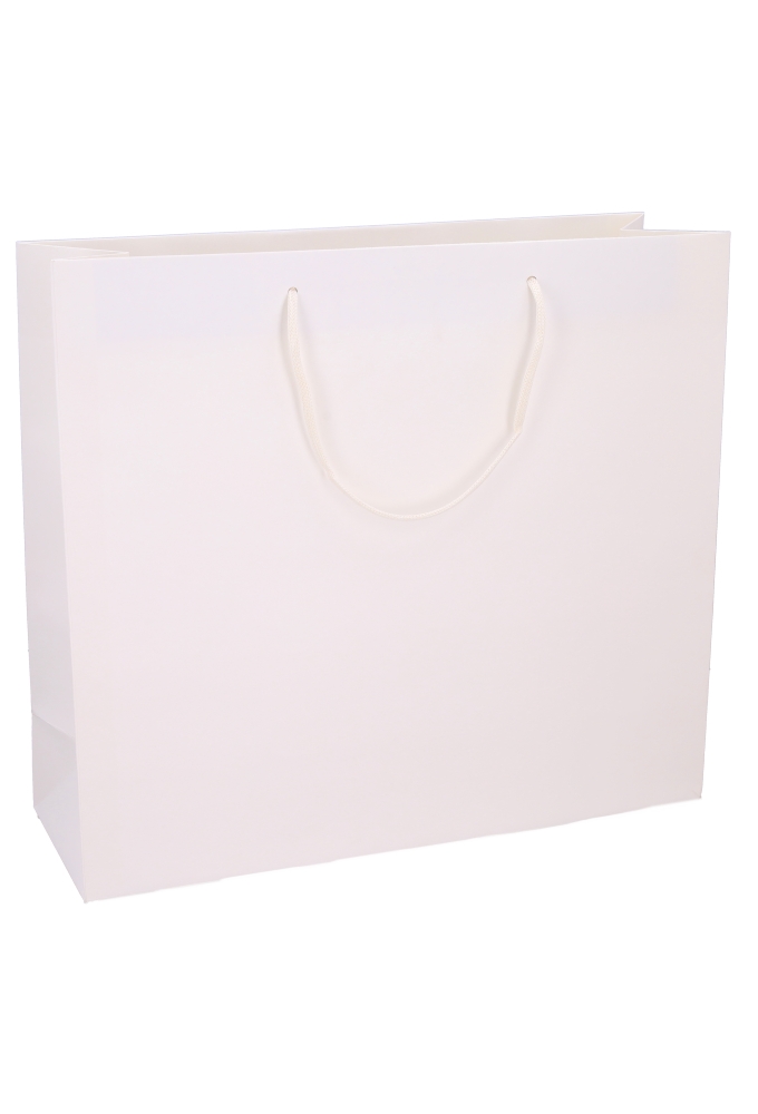 Luxe Papierentas Mat Luzon Wit & Koord 45x15x40cm 10stuks