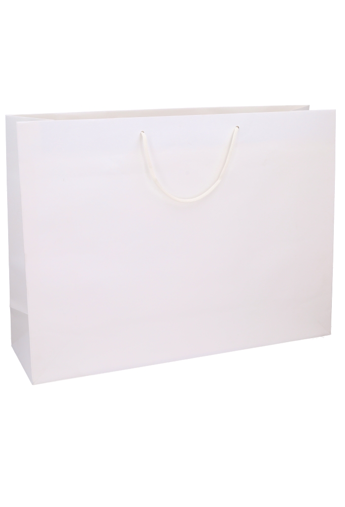 Luxe Papierentas Mat Luzon Wit & Koord 60x17x44cm 10stuks