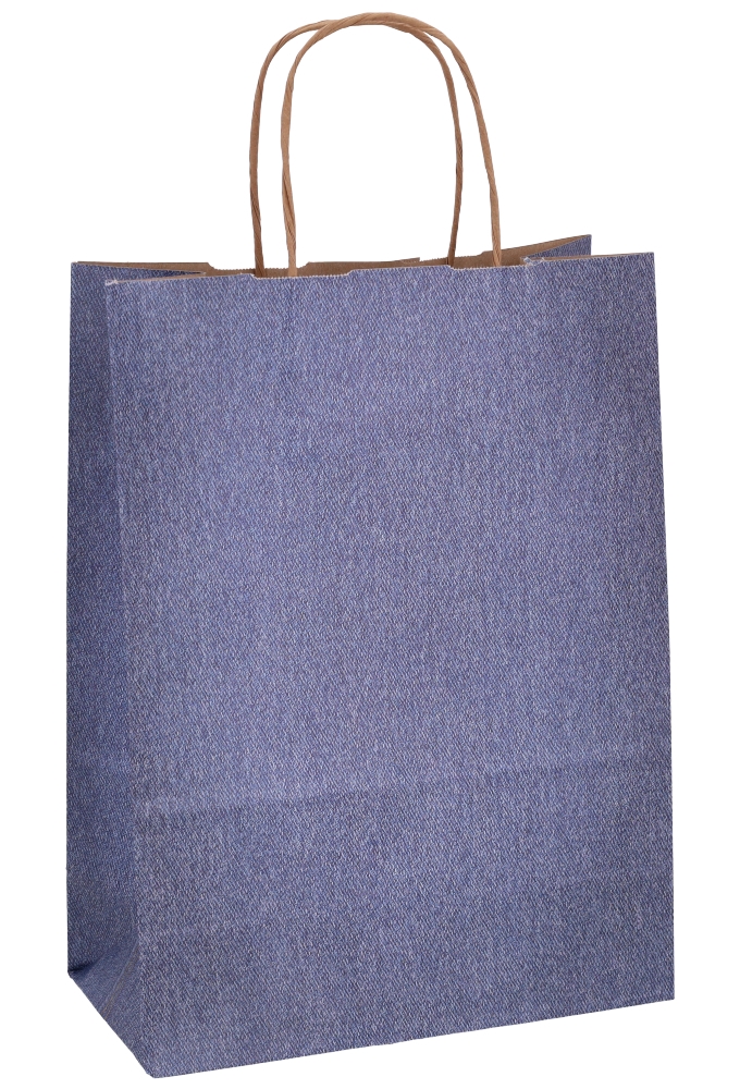 Papieren Draagtas Kassel Met Handvat Jeans A4 22x10x29cm 25stuks