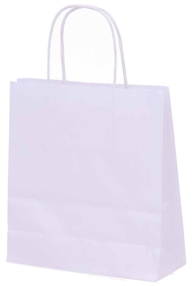 Papieren Draagtas Wit Liefste Mama A5 19x8x21cm 50stuks