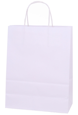Papieren Draagtas Wit Liefste Mama A4 24x11x31cm 50stuks Papieren Draagtas Wit Liefste Mama A4 24x11x31cm 50stuks