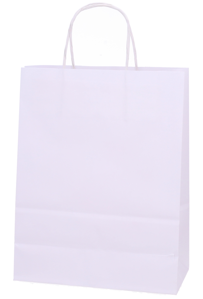 Papieren Draagtas Wit Liefste Mama A4 24x11x31cm 50stuks