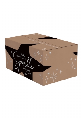 Kerstpakketdozen You Sparkle Kraft Zwart 39x29x30cm 15stuks Kerstpakketdozen You Sparkle Kraft Zwart 39x29x30cm 15stuks