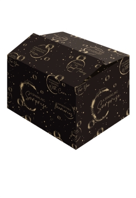 Geschenkdozen Bubbles Zwart 39x29x10.5cm 15stuks Geschenkdozen Bubbles Zwart 39x29x10.5cm 15stuks