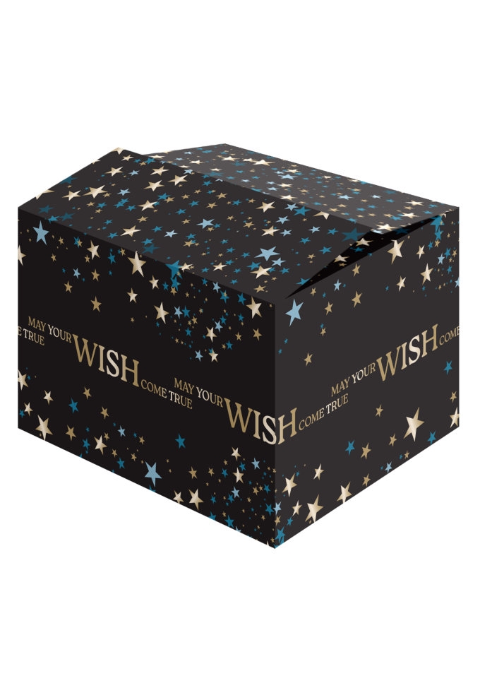 Kerstpakketdozen Make Your Wish Zwart 49x39x20cm 15stuks Kerstpakketdozen Make Your Wish Zwart 49x39x20cm 15stuks