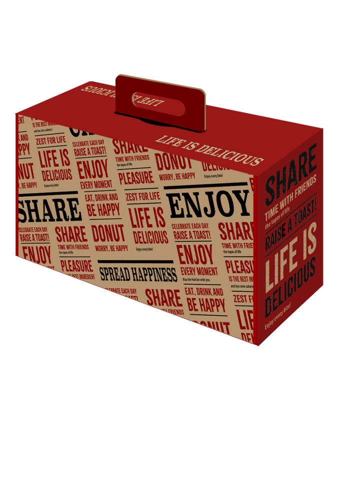 Geschenkdozen Draag Borreldoos Enjoy 39x20x12cm 15st