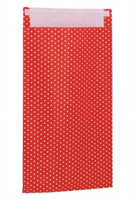 Kadozakjes Dots Rood Met Plakstrip 20x35cm 50stuks Kadozakjes Dots Rood Met Plakstrip 20x35cm 50stuks