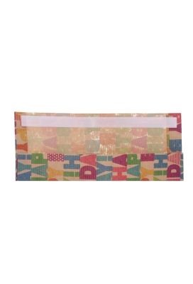 Kadozakjes Happy Birthday Design Met Plakstrip 20x35cm 50stuks Kadozakjes Happy Birthday Design Met Plakstrip 20x35cm 50stuks