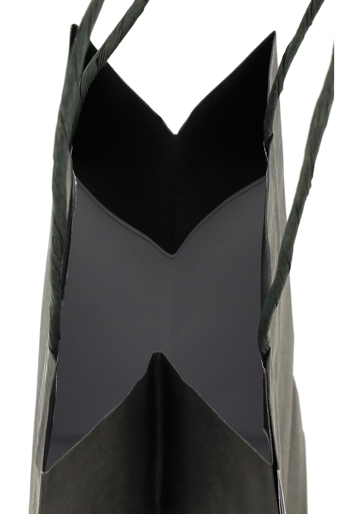 Papieren Draagtas Kassel Met Handvat Zwart 14x8x21cm 50stuks