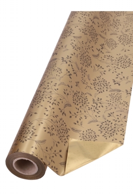 Cadeaufolie Dubbelzijdig Goud Mat Botancial & Goud Mat 60cm x 50meter Cadeaufolie Dubbelzijdig Goud Mat Botancial & Goud Mat 60cm x 50meter