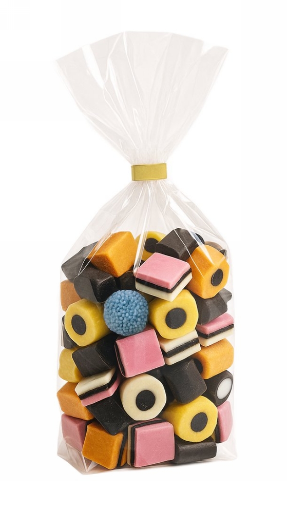 Cellofaan zakjes met blokbodem transparant 9.5x8x37cm 40 mic 100stuks Cellofaan zakjes met blokbodem transparant 9.5x8x37cm 40 mic 100stuks