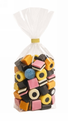 Cellofaan zakjes met blokbodem transparant 9.5x8x37cm 40 mic 100stuks Cellofaan zakjes met blokbodem transparant 9.5x8x37cm 40 mic 100stuks