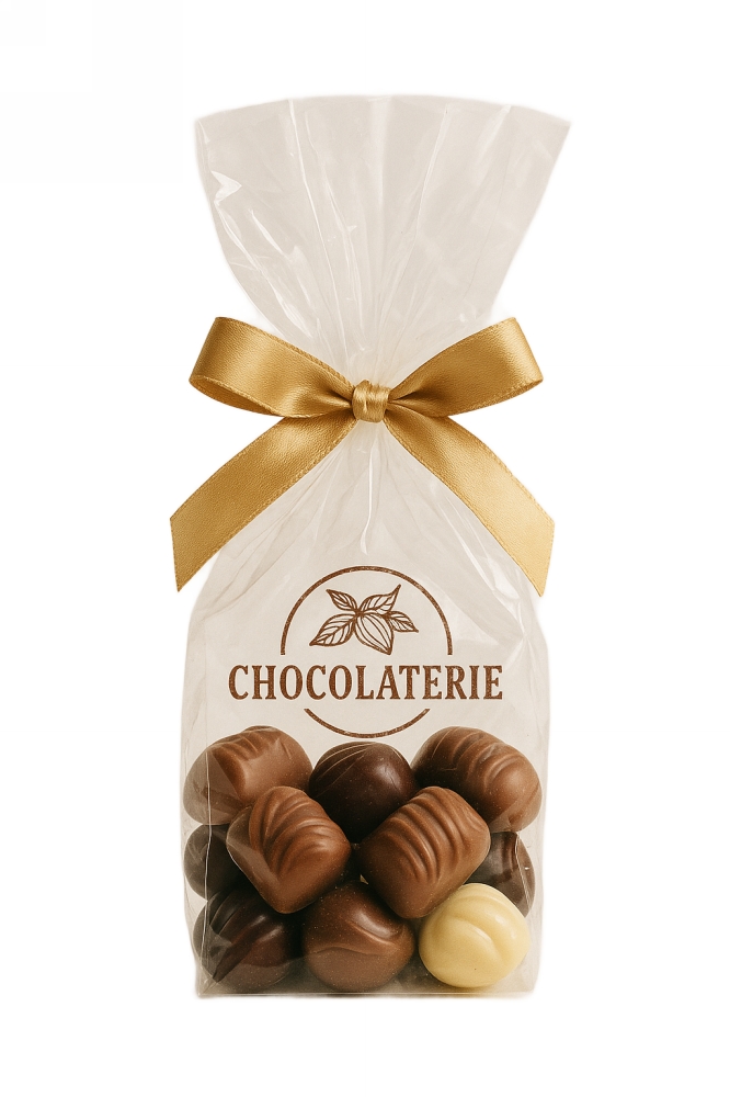 Offerte aanvraag bedrukte cellofaan blokbodem zakjes met uw logo er op