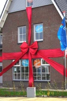Huisstrik Rood XXXL 200x80cm VOORBEELD Huisstrik Rood XXXL 200x80cm VOORBEELD