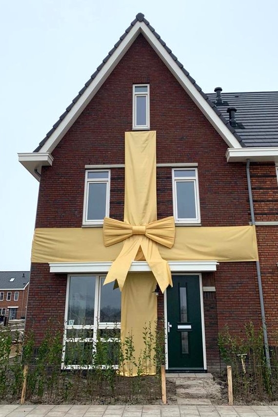 Huisstrik Rood XXXL 200x80cm VOORBEELD Huisstrik Rood XXXL 200x80cm VOORBEELD