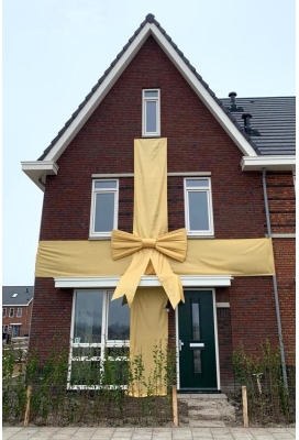Huisstrik Rood XXXL 200x80cm VOORBEELD Huisstrik Rood XXXL 200x80cm VOORBEELD