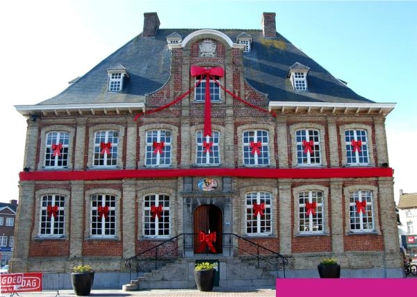 Huisstrik Rood XXXL 200x80cm VOORBEELD Huisstrik Rood XXXL 200x80cm VOORBEELD