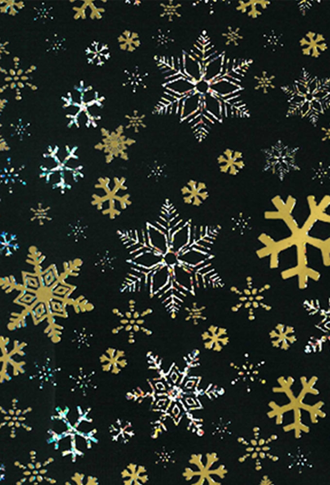 Kerstpapier Metallic Stijlvol Zwart Accent 70cm x 200meter