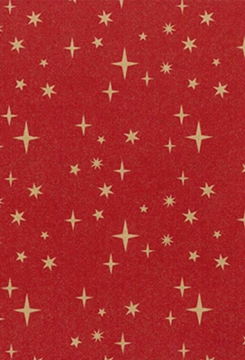 Kerstpapier Bruin Kraft Sterren Rood 70cm x 200meter Kerstpapier Bruin Kraft Sterren Rood 70cm x 200meter