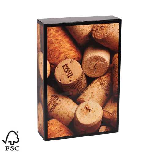 Wijndoos 3 fles Kurk 24.9x8x36.5cm 50stuks