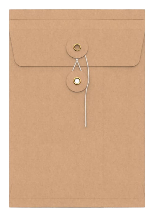 Envelop Met Japanse Sluiting Tokyo Kraft Venster 22.9x16.2x2.5cm 10st
