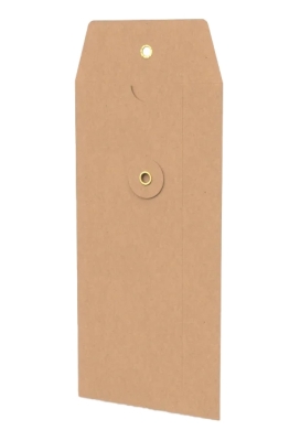 Envelop Met Japanse Sluiting Tokyo Kraft 22x11cm 50stuks Envelop Met Japanse Sluiting Tokyo Kraft 22x11cm 50stuks
