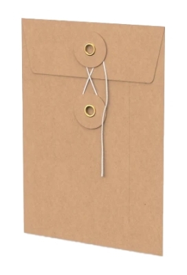 Envelop Met Japanse Sluiting Tokyo Kraft 16.2x11.4cm 50stuks Envelop Met Japanse Sluiting Tokyo Kraft 16.2x11.4cm 50stuks