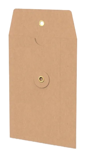 Envelop Met Japanse Sluiting Tokyo Kraft 16.2x11.4cm 50stuks Envelop Met Japanse Sluiting Tokyo Kraft 16.2x11.4cm 50stuks