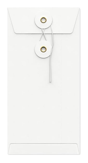 Envelop Met Japanse Sluiting Tokyo Wit 22x11cm 50stuks