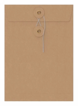 Envelop Met Japanse Sluiting Tokyo Kraft 22.9x16.2cm 50stuks Envelop Met Japanse Sluiting Tokyo Kraft 22.9x16.2cm 50stuks