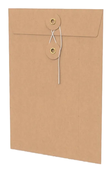 Envelop Met Japanse Sluiting Tokyo Kraft 22.9x16.2cm 50stuks Envelop Met Japanse Sluiting Tokyo Kraft 22.9x16.2cm 50stuks