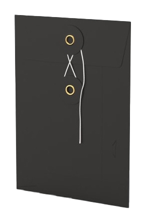 Envelop Met Japanse Sluiting Tokyo Zwart 16.2x11.4cm 50stuks