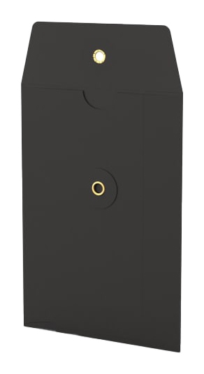 Envelop Met Japanse Sluiting Tokyo Zwart 16.2x11.4cm 50stuks