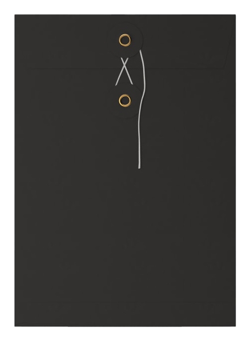 Envelop Met Japanse Sluiting Tokyo Zwart 22.9x16.2cm 50stuks