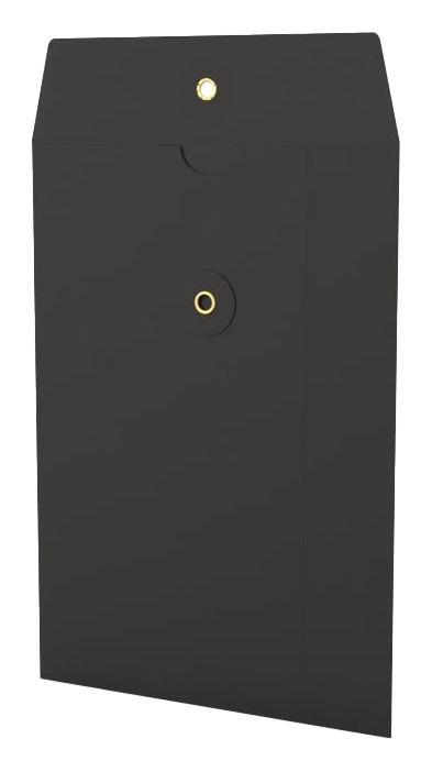 Envelop Met Japanse Sluiting Tokyo Zwart 22.9x16.2cm 50stuks Envelop Met Japanse Sluiting Tokyo Zwart 22.9x16.2cm 50stuks
