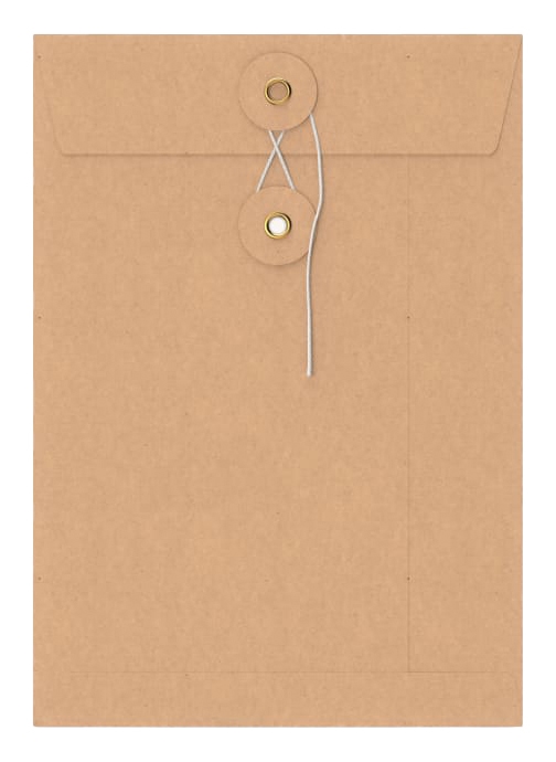 Envelop Met Japanse Sluiting Tokyo Kraft Venster 22.9x16.2cm 50stuks