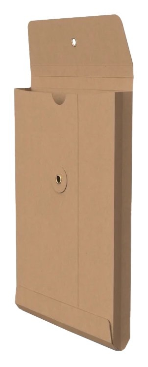 Envelop Met Japanse Sluiting Tokyo Kraft Zijvouw 22.9x16.2x2.5cm 50st 