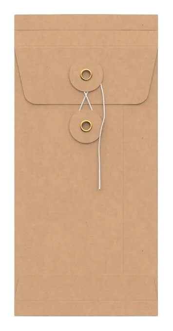 Envelop Met Japanse Sluiting Tokyo Kraft 22x11x2.5cm 50stuks