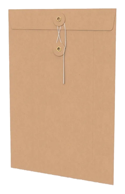 Envelop Met Japanse Sluiting Tokyo Kraft 32.4x22.9cm 50stuks Envelop Met Japanse Sluiting Tokyo Kraft 32.4x22.9cm 50stuks