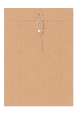 Envelop Met Japanse Sluiting Tokyo Kraft Venster 32.4x22.9cm 50stuks Envelop Met Japanse Sluiting Tokyo Kraft Venster 32.4x22.9cm 50stuks
