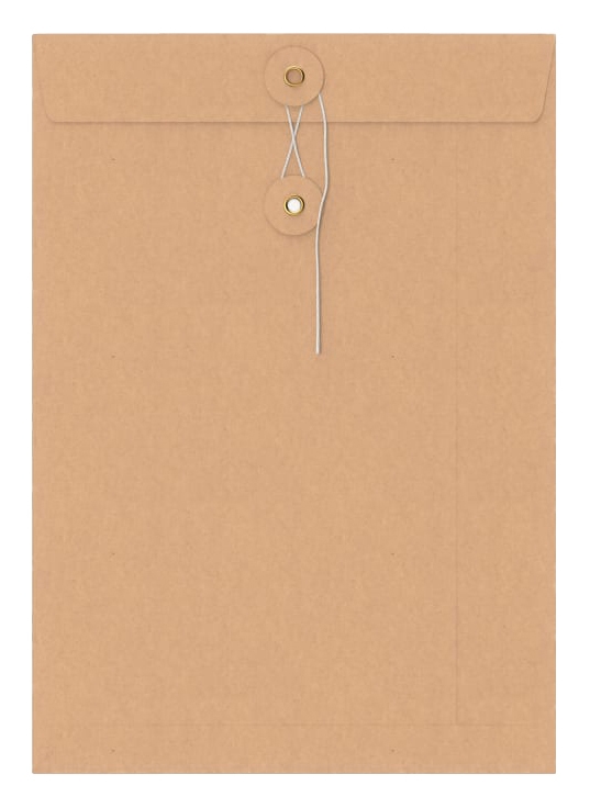 Envelop Met Japanse Sluiting Tokyo Kraft Venster 32.4x22.9cm 50stuks