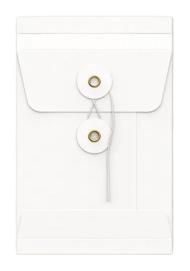 Envelop Met Japanse Sluiting Tokyo Wit 16.2x11.4x2.5cm 100stuks